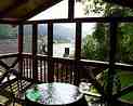 Holiday accommodation Goegerhaus in Egloffstein: South view from pergola (3 kByte)
For large-scale sights click onto the image